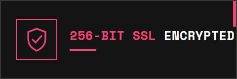 256-bit SSL encrypted